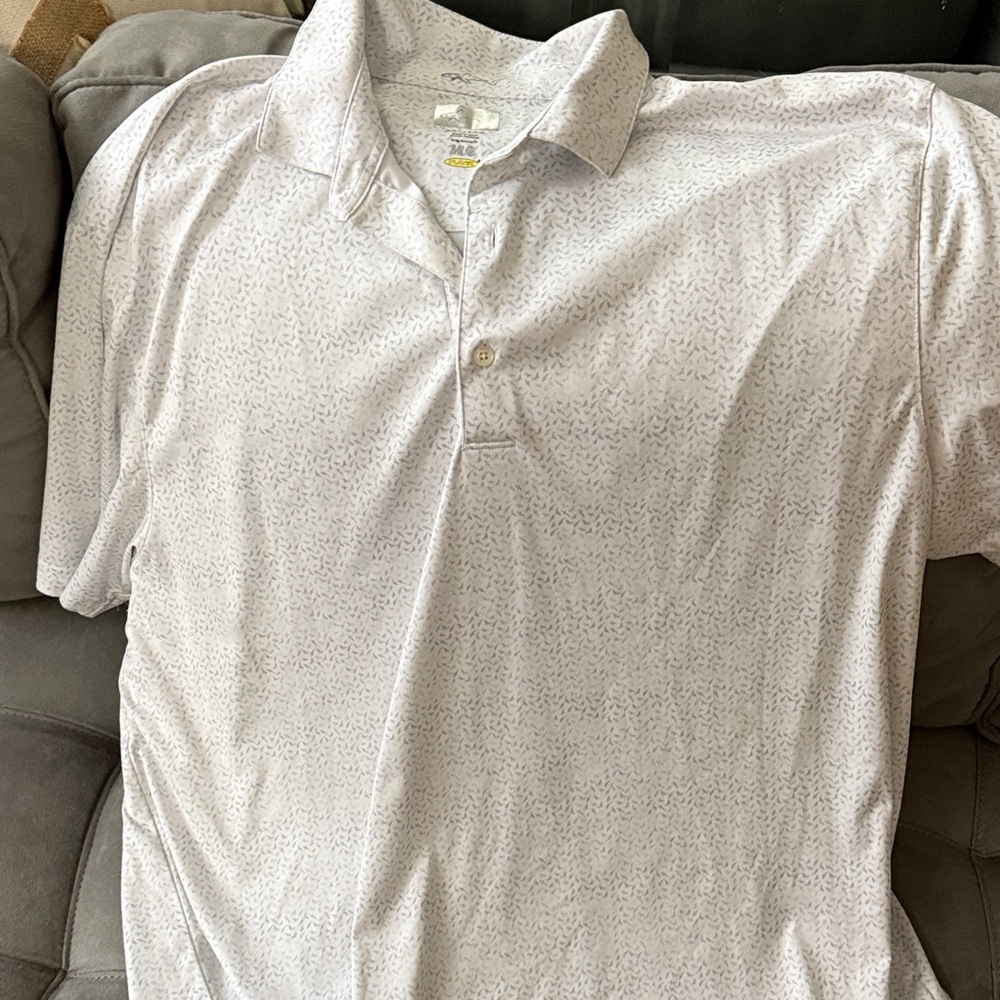 Greg Norman Collection Subtle Patterned Polo Shirt - image 1